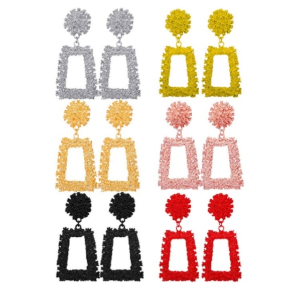 Jewelry - Women 6 Pairs Bohemian Geometric Drop Earrings